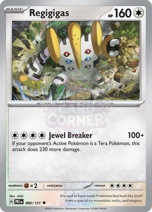 Pokemon TCG - SV: Prismatic Evolutions - Regigigas - 086/131