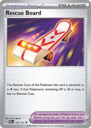 Pokemon TCG - SV: Prismatic Evolutions - Rescue Board - 126/131 - Reverse Holofoil