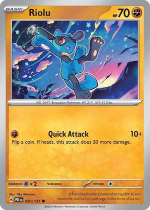 Pokemon TCG - SV: Prismatic Evolutions - Riolu - 050/131