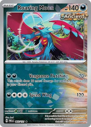 Pokemon TCG - SV: Prismatic Evolutions - Roaring Moon - 065/131 - Masterball Holofoil