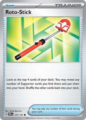 Pokemon TCG - SV: Prismatic Evolutions - Roto-Stick - 127/131 - Reverse Holofoil