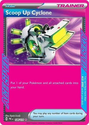 Pokemon TCG - SV: Prismatic Evolutions - Scoop Up Cyclone - 128/131 - Holofoil