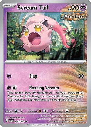 Pokemon TCG - SV: Prismatic Evolutions - Scream Tail - 042/131