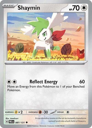 Pokemon TCG - SV: Prismatic Evolutions - Shaymin - 087/131 - Reverse Holofoil