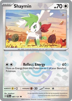 Pokemon TCG - SV: Prismatic Evolutions - Shaymin - 087/131 - Pokeball Holofoil