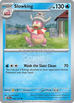 Pokemon TCG - SV: Prismatic Evolutions - Slowking - 019/131 - Reverse Holofoil