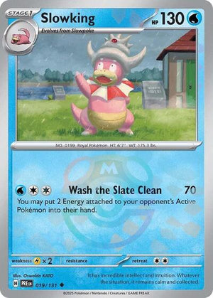 Pokemon TCG - SV: Prismatic Evolutions - Slowking - 019/131 - Masterball Holofoil