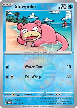 Pokemon TCG - SV: Prismatic Evolutions - Slowpoke - 018/131 - Pokeball Holofoil
