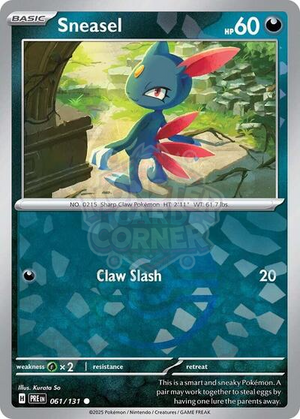 Pokemon TCG - SV: Prismatic Evolutions - Sneasel - 061/131 - Pokeball Holofoil