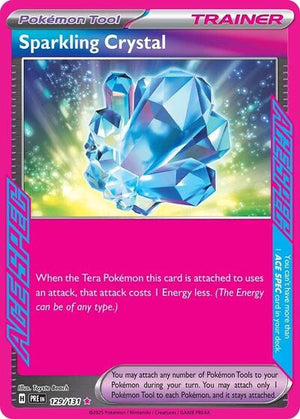 Pokemon TCG - SV: Prismatic Evolutions - Sparkling Crystal - 129/131 - Holofoil