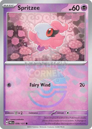 Pokemon TCG - SV: Prismatic Evolutions - Spritzee - 038/131 - Pokeball Holofoil