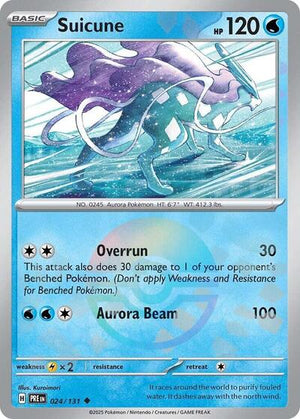 Pokemon TCG - SV: Prismatic Evolutions - Suicune - 024/131 - Pokeball Holofoil