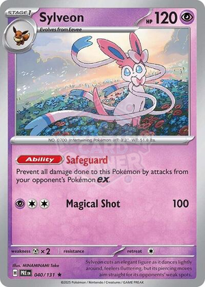 Pokemon TCG - SV: Prismatic Evolutions - Sylveon - 040/131 - Reverse Holofoil