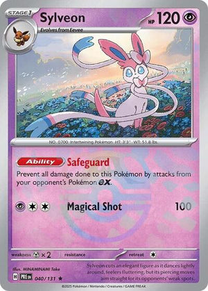 Pokemon TCG - SV: Prismatic Evolutions - Sylveon - 040/131 - Masterball Holofoil