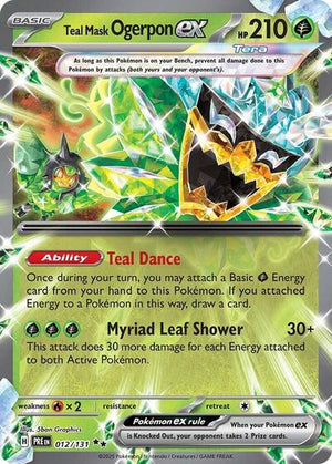 Pokemon TCG - SV: Prismatic Evolutions - Teal Mask Ogerpon ex - 012/131 - Holofoil