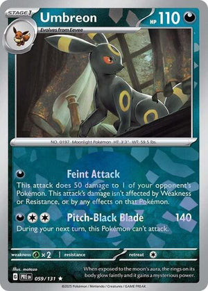 Pokemon TCG - SV: Prismatic Evolutions - Umbreon - 059/131 - Pokeball Holofoil