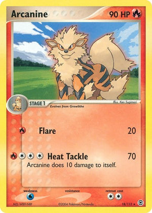 Pokemon TCG - EX FireRed & LeafGreen - Arcanine - 18/112