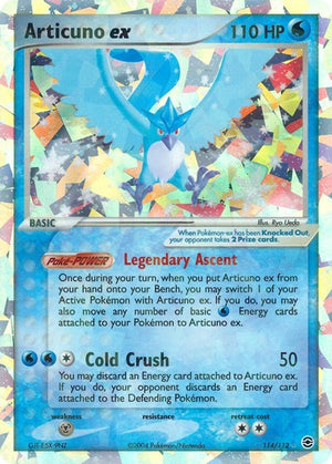 Pokemon TCG - EX FireRed & LeafGreen - Articuno ex - 114/112 - Holofoil