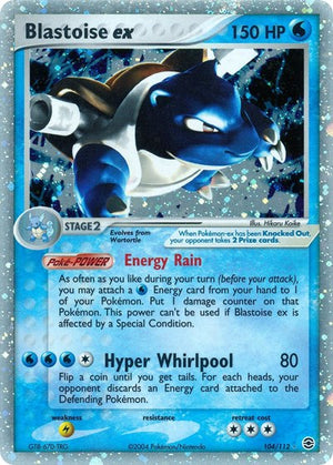 Pokemon TCG - EX FireRed & LeafGreen - Blastoise ex - 104/112 - Holofoil