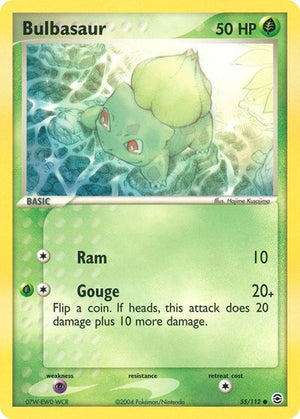 Pokemon TCG - EX FireRed & LeafGreen - Bulbasaur - 55/112 - Reverse Holofoil