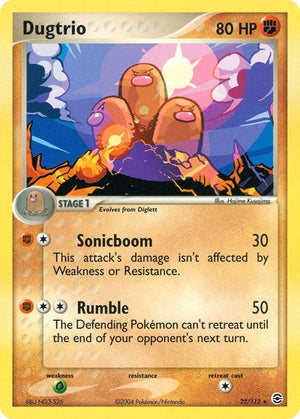 Pokemon TCG - EX FireRed & LeafGreen - Dugtrio - 22/112