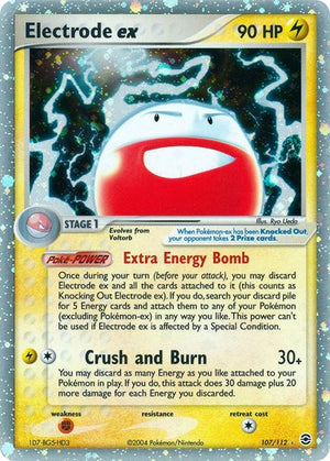 Pokemon TCG - EX FireRed & LeafGreen - Electrode ex - 107/112 - Holofoil