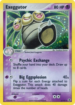 Pokemon TCG - EX FireRed & LeafGreen - Exeggutor - 5/112 - Holofoil