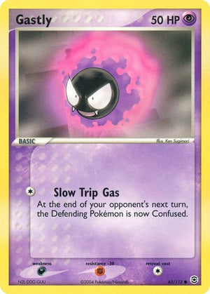 Pokemon TCG - EX FireRed & LeafGreen - Gastly - 63/112