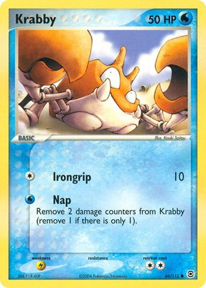 Pokemon TCG - EX FireRed & LeafGreen - Krabby - 66/112