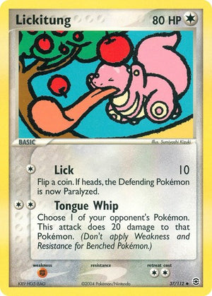 Pokemon TCG - EX FireRed & LeafGreen - Lickitung - 37/112
