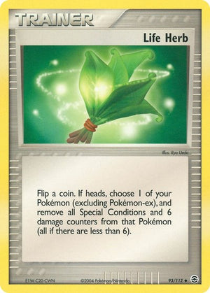 Pokemon TCG - EX FireRed & LeafGreen - Life Herb - 93/112 - Reverse Holofoil