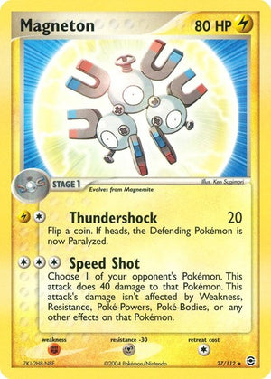 Pokemon TCG - EX FireRed & LeafGreen - Magneton - 27/112 - Reverse Holofoil