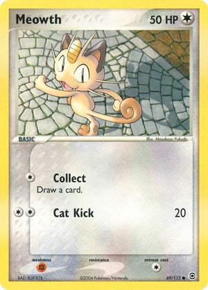 Pokemon TCG - EX FireRed & LeafGreen - Meowth - 69/112 - Reverse Holofoil