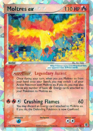 Pokemon TCG - EX FireRed & LeafGreen - Moltres ex - 115/112 - Holofoil
