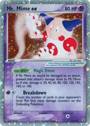 Pokemon TCG - EX FireRed & LeafGreen - Mr. Mime ex - 111/112 - Holofoil