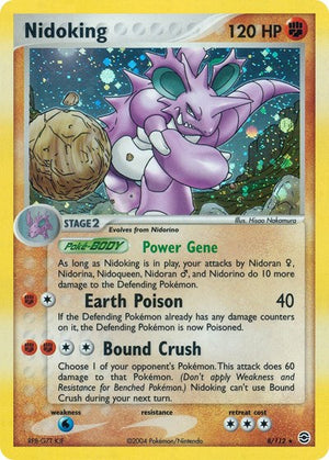 Pokemon TCG - EX FireRed & LeafGreen - Nidoking - 8/112 - Holofoil