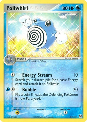 Pokemon TCG - EX FireRed & LeafGreen - Poliwhirl - 46/112 - Reverse Holofoil