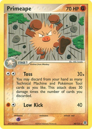 Pokemon TCG - EX FireRed & LeafGreen - Primeape - 28/112 - Reverse Holofoil