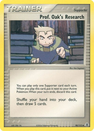 Pokemon TCG - EX FireRed & LeafGreen - Prof. Oak's Research - 98/112