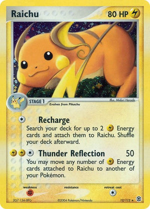 Pokemon TCG - EX FireRed & LeafGreen - Raichu - 12/112 - Holofoil