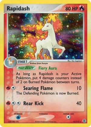 Pokemon TCG - EX FireRed & LeafGreen - Rapidash - 13/112 - Reverse Holofoil