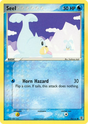 Pokemon TCG - EX FireRed & LeafGreen - Seel - 78/112 - Reverse Holofoil
