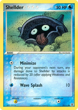 Pokemon TCG - EX FireRed & LeafGreen - Shellder - 79/112