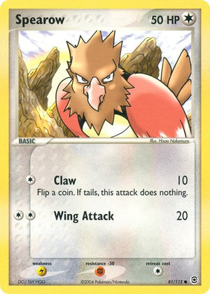 Pokemon TCG - EX FireRed & LeafGreen - Spearow - 81/112