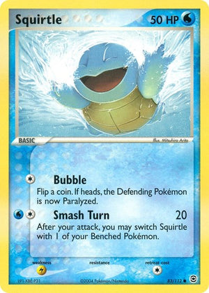 Pokemon TCG - EX FireRed & LeafGreen - Squirtle - 83/112
