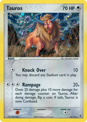Pokemon TCG - EX FireRed & LeafGreen - Tauros - 16/112
