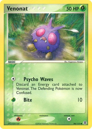 Pokemon TCG - EX FireRed & LeafGreen - Venonat - 84/112