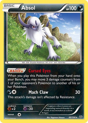 Pokemon TCG - XY - Roaring Skies - Absol - 40/108 - Holofoil