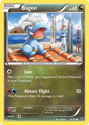 Pokemon TCG - XY - Roaring Skies - Bagon - 55/108 - Reverse Holofoil