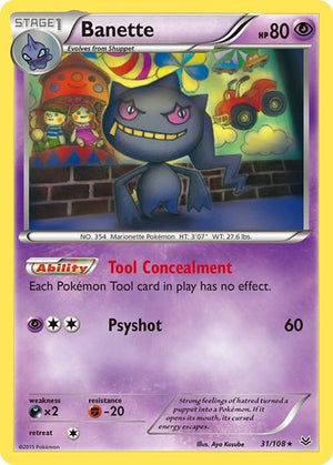 Pokemon TCG - XY - Roaring Skies - Banette - 31/108